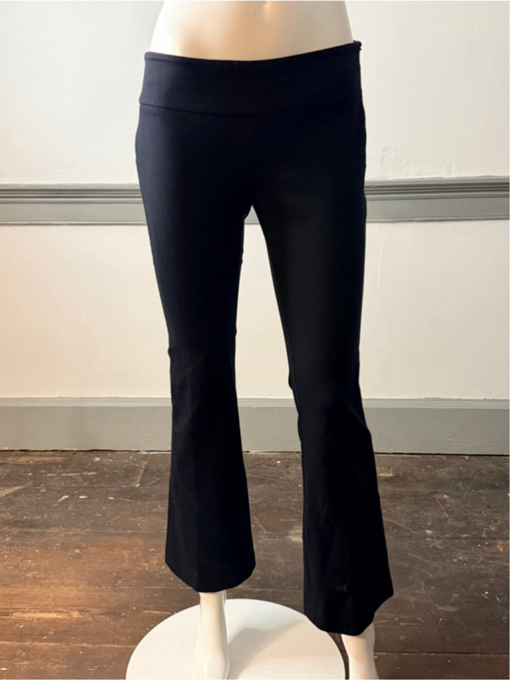 Ann Taylor Petite 2P Black Bootcut Stretch Career Dress Pants Women's